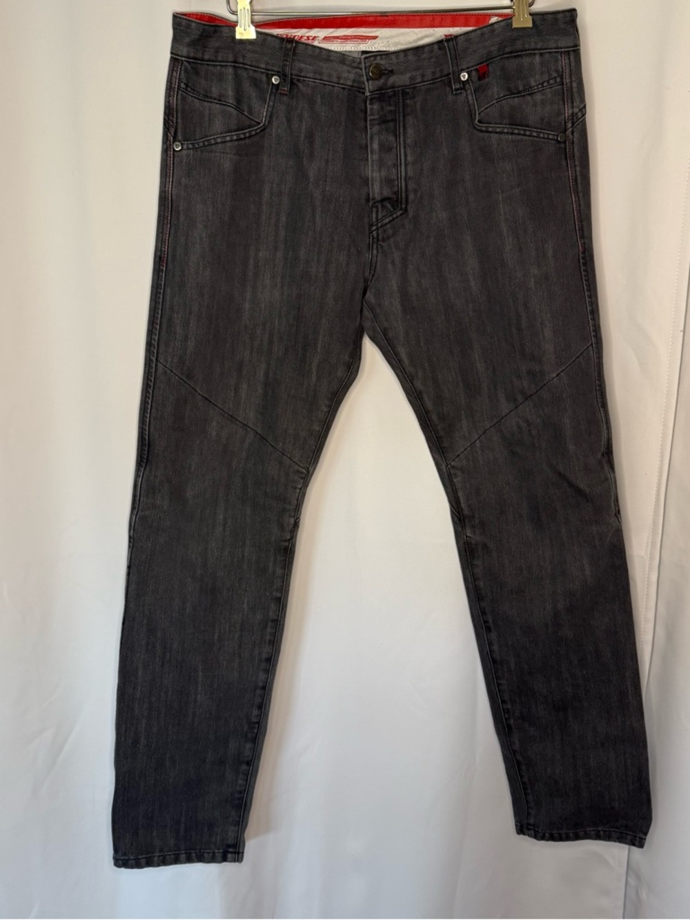 Dainese Stokeville Slim/Reg Motorcycle Jeans in Black (Dark Grey)